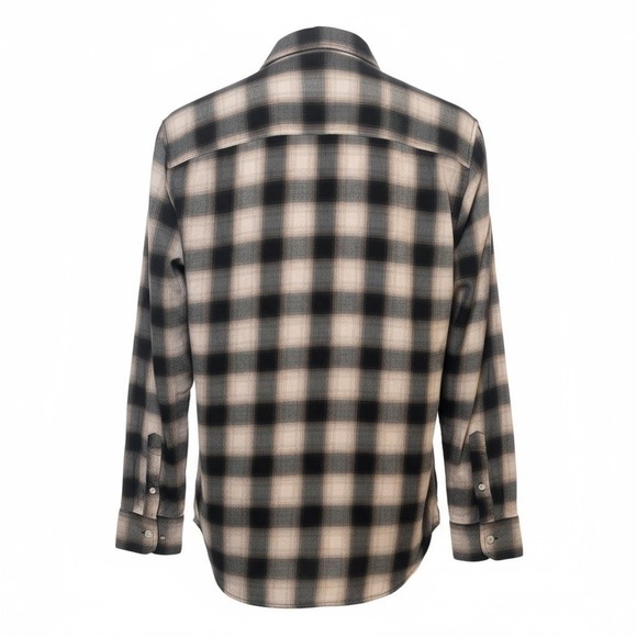 Abercrombie Fitch Mens Soft Flannel Plaid Button Down Shirt Size M - Picture 2 of 8